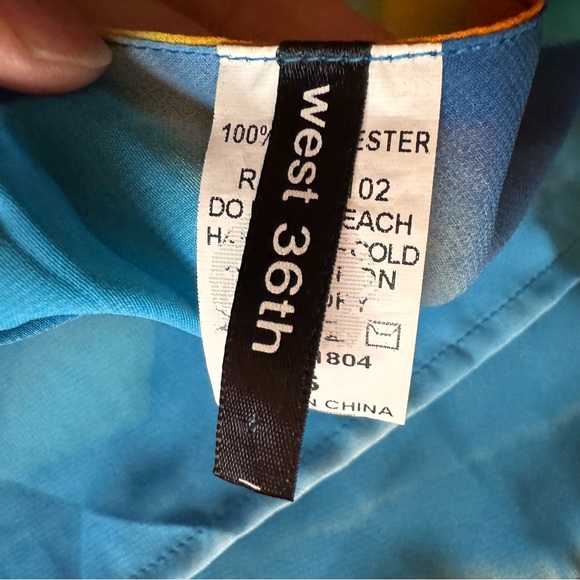 Bright color asymmetrical sundress by West 36th SZ S - Picture 5 of 5